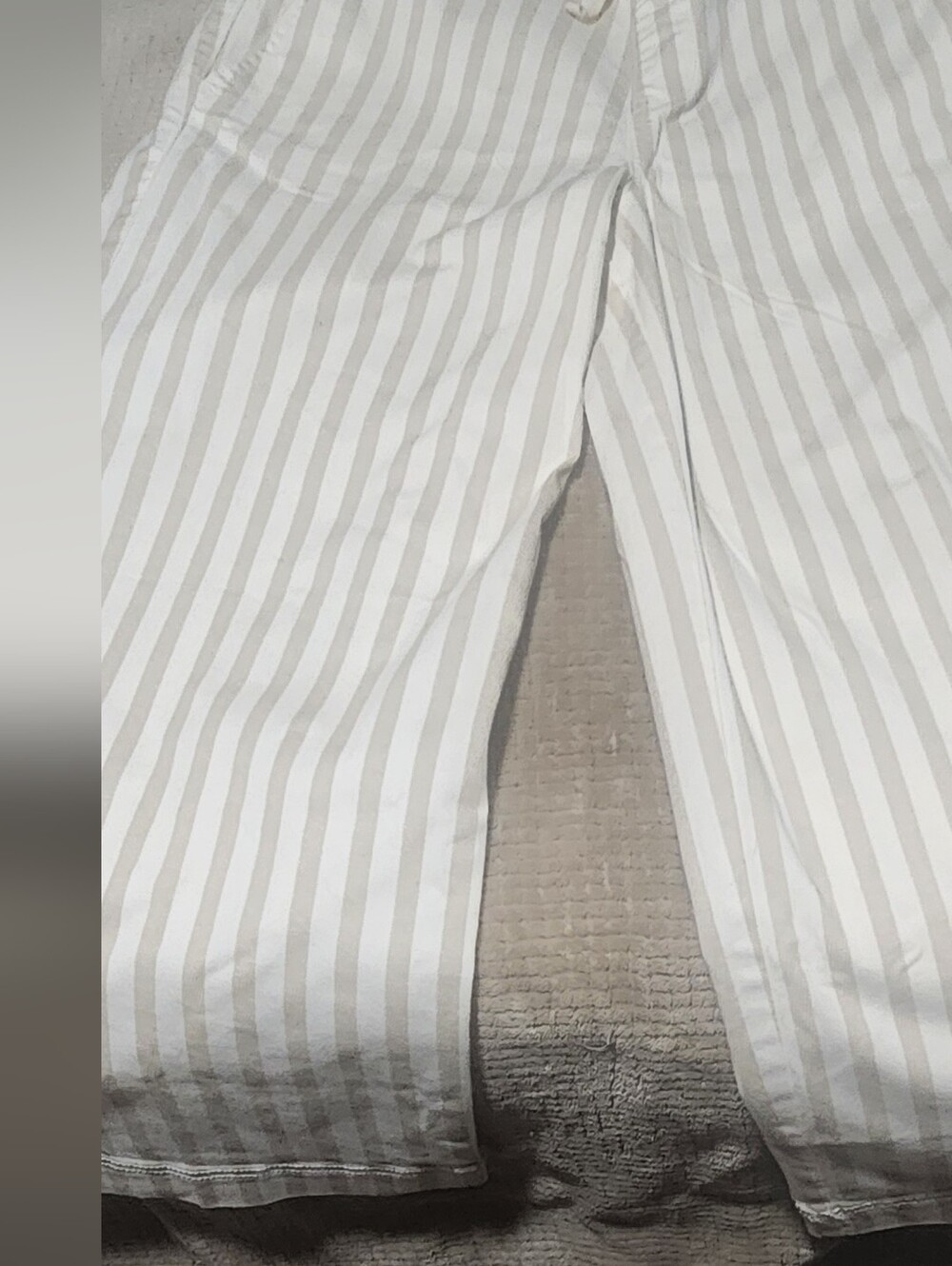 Torrid Weekend Wide Leg Ankle Pants Tan & Cream Striped Size 16 (1) - Picture 6 of 9